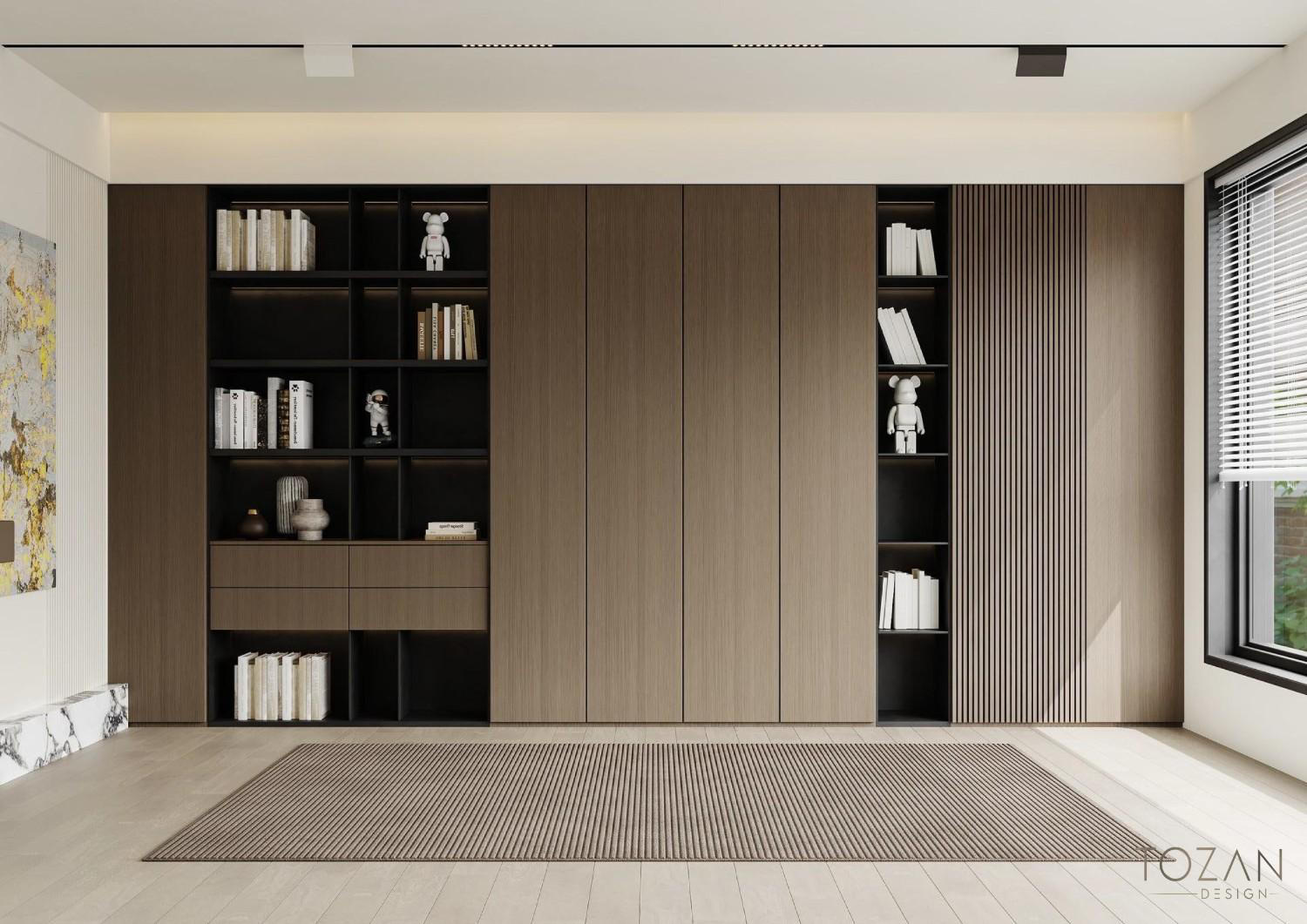 Maatwerk wandkast in een Tozan Design interieur